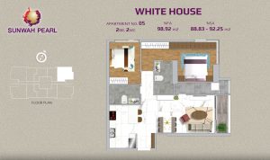 white house layout 2 bedroom apartment No.05