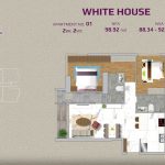 white house layout 2 bedroom apartment No.01