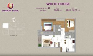 white house layout 2 bedroom apartment No.01