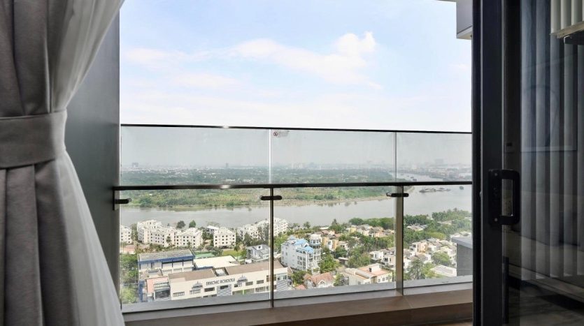 Large balcony with river view