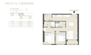 Lumiere Rieverside 2BR apartment layout