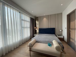 Master bedroom with the modern design