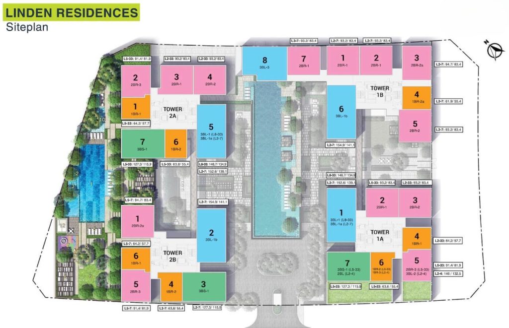 Linden Residence Empire City layout 