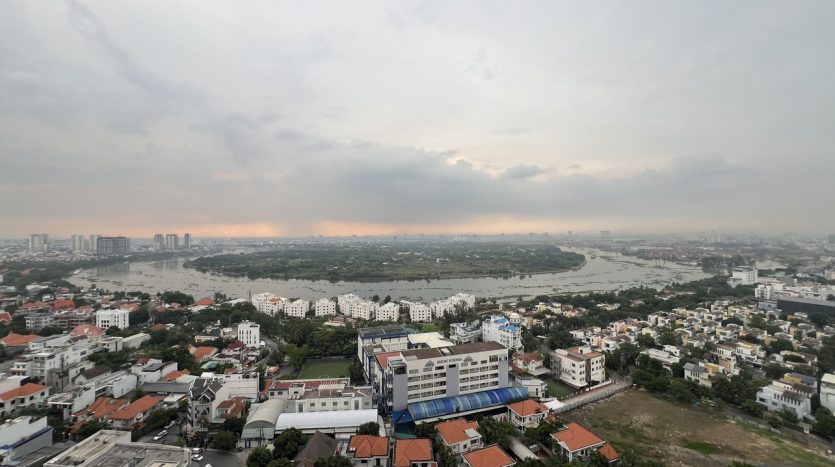 nice river view from Lumiere apartment