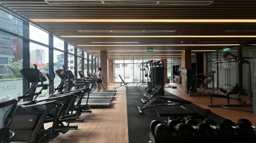 Gym room at Lumiere Riverside