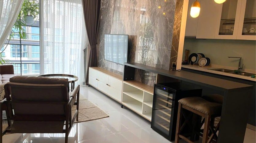 Vinhomes Central Park 2 bedroom for rent - Brand new furniture