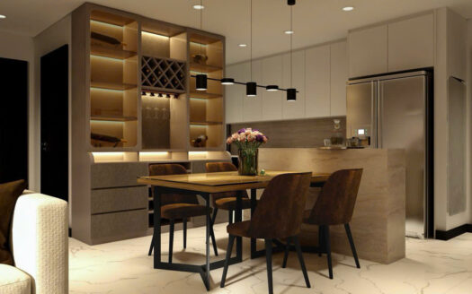Luxury 2 bedroom for rent in Empire City - High floor, river view