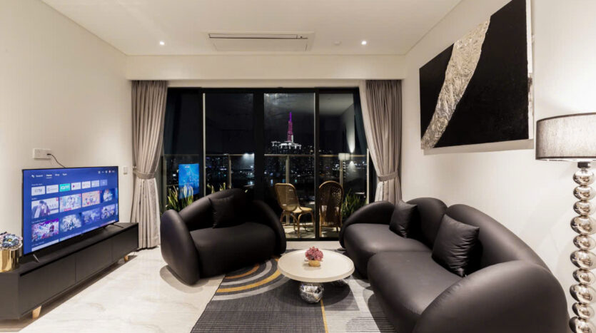 Riverside 2 bedroom rental in Opera Metropole Thu Thiem luxury style