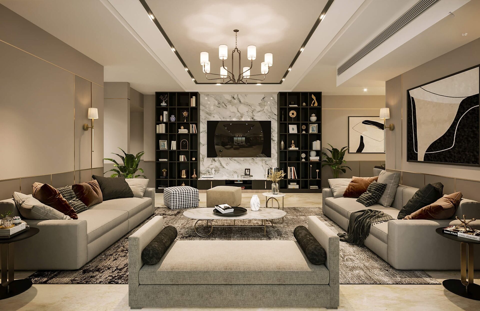 apartment interior design show the owner's personality