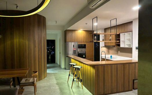 Ascent Thao Dien 3 bedroom apartment - Warm wooden elegance