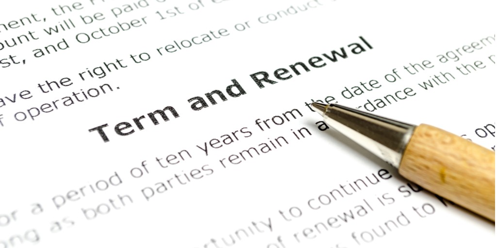 negotiate lease term for renewal
