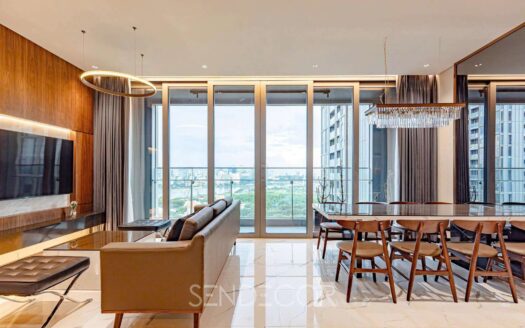 Luxury 3 bedroom apartment rental in Empire City – Spacious 148m2, stylish interior 