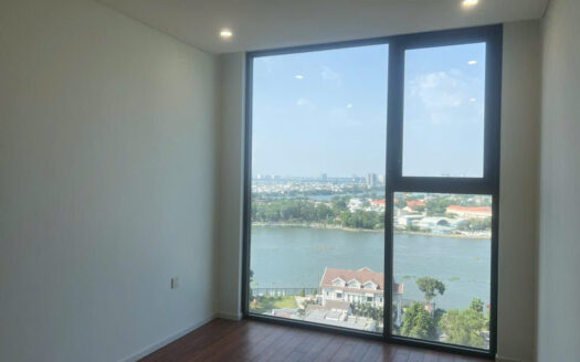 Thao Dien Green unfurnished 2 bedroom for rent with direct river view