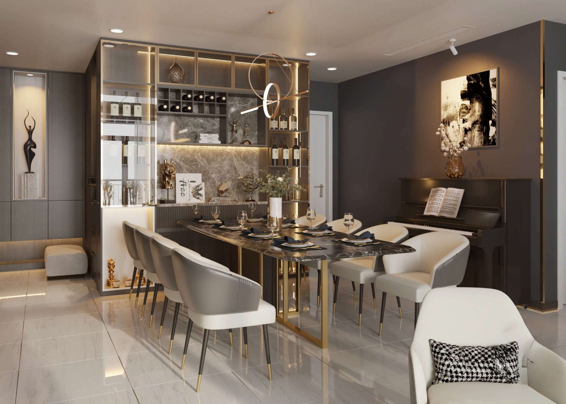 4BR Apartment For Rent Vinhomes Central Park - Elegant High-End, Full Furniture