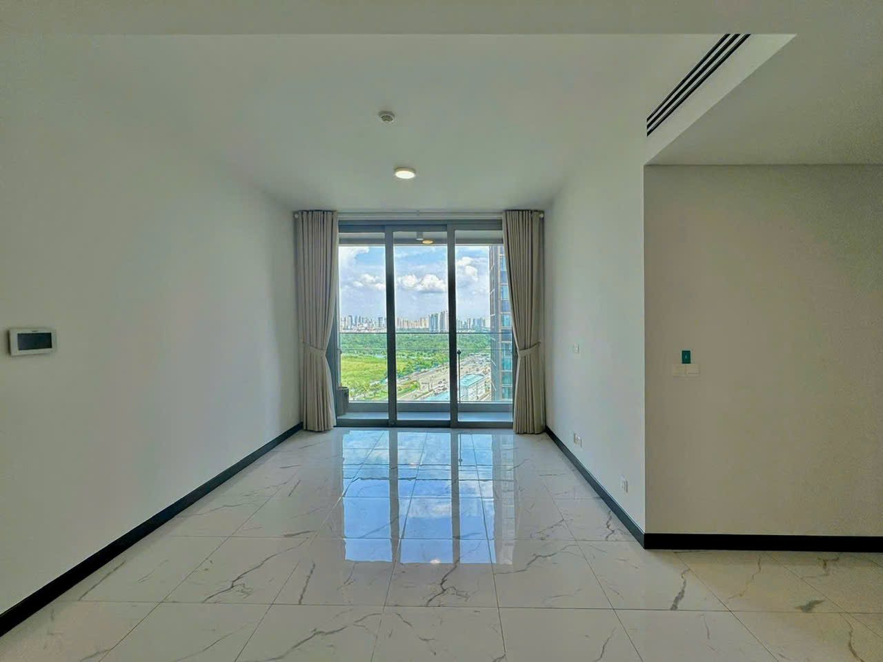 Basic furniture 2 bedroom for rent Empire City Tilia - High floor, 93m2