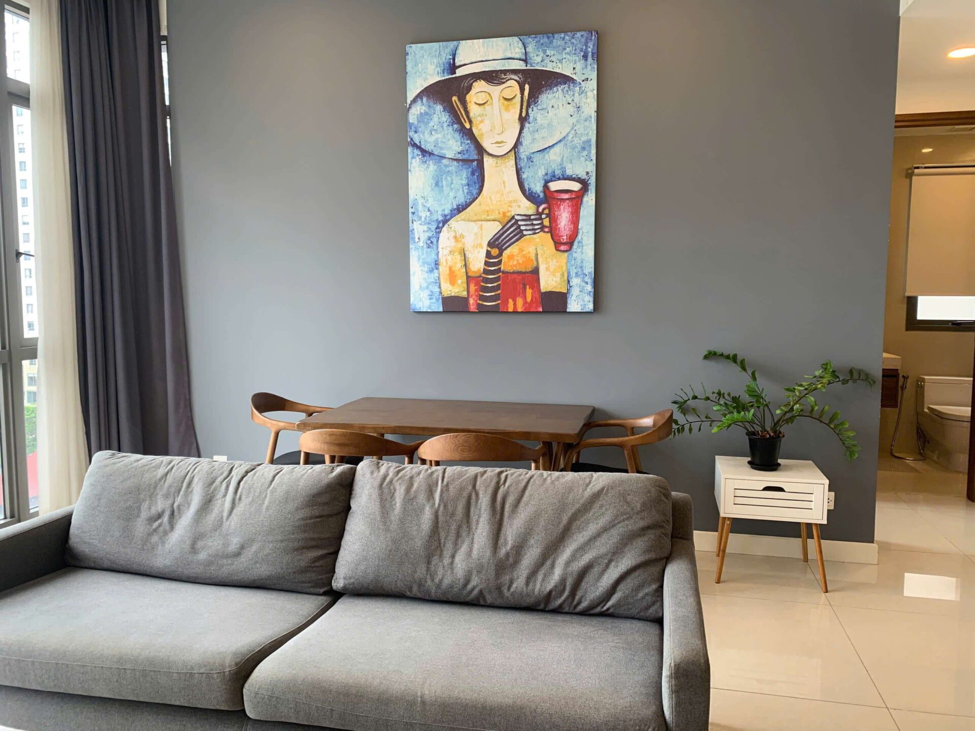 Nassim Thao Dien 1BR Apartment For Rent – Furnished, City View
