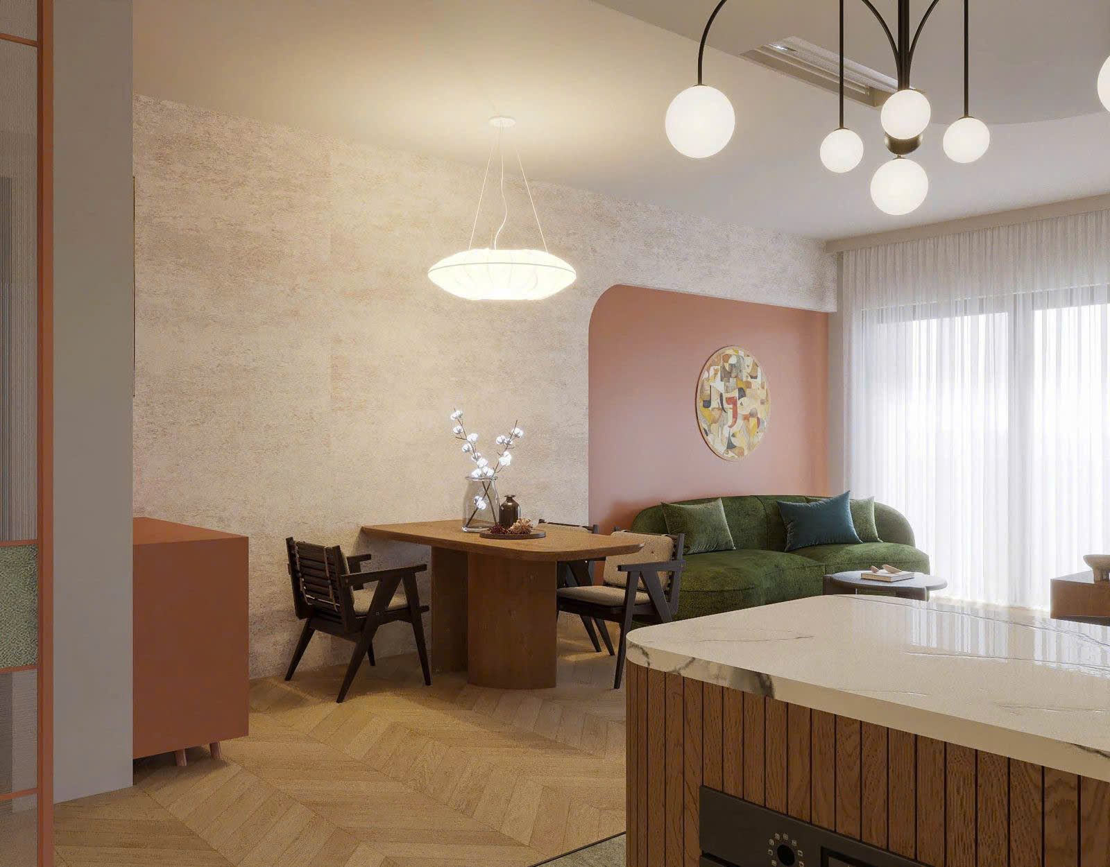D'edge 2 Bedrooms Apartment For Rent - Artistic Modern Design