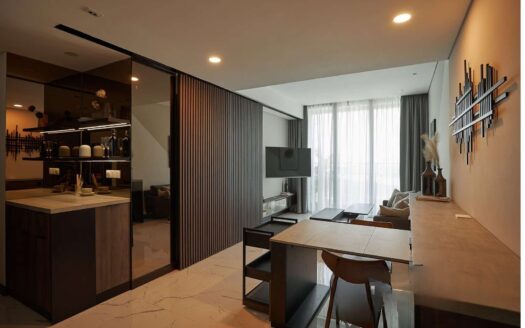 Empire City 1 bedroom apartment for rent river view with fresh modern interior 