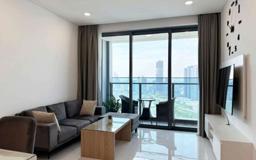River view 2BR for rent in White House Sunwah Pearl – High floor, modern interior