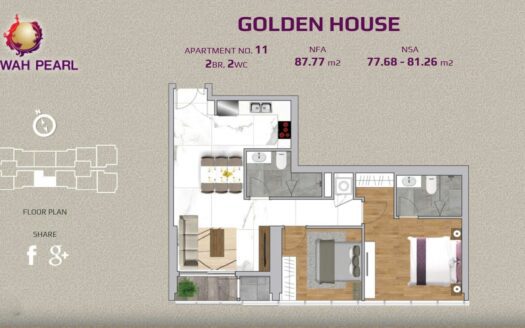 Sunwah Pearl 2BR condo for sale GH-layout 11 – High floor 87m2