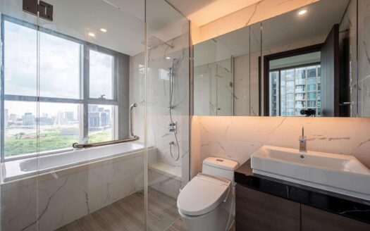 Unfurnished 3 bedroom for rent in Empire City river view, High floor