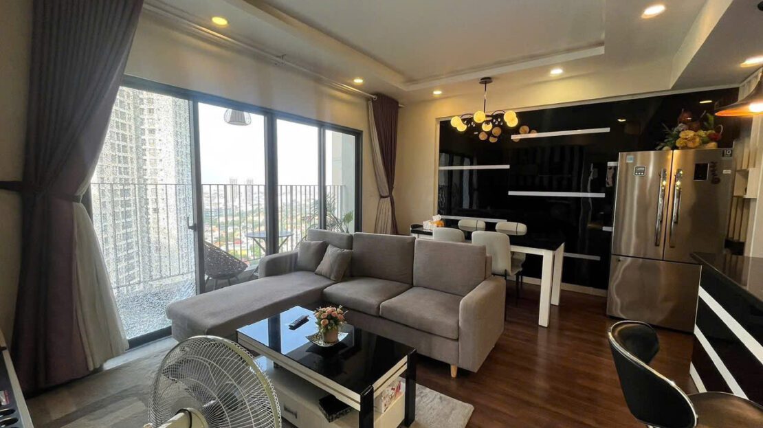 Masteri Thao Dien 2 bedroom condo for rent - High-floor city view