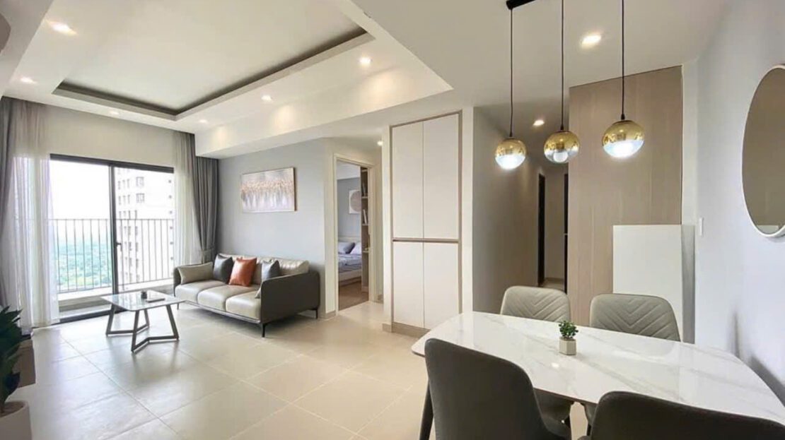 River view 2 bedroom for rent in Masteri Thao Dien - High-floor unit