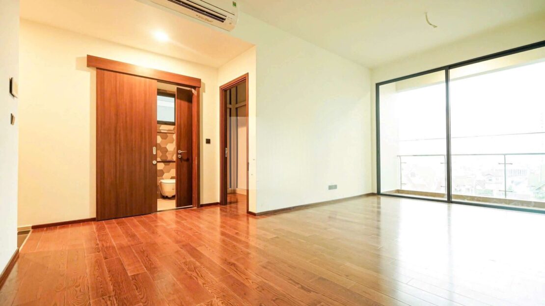 Unfurnished 1BR apartment for rent D'edge Thao Dien - Low floor