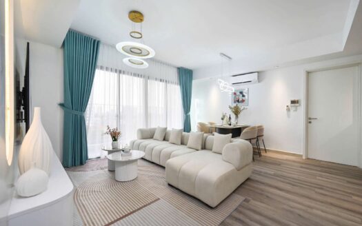 Masteri Thao Dien 3 bedrooms for rent white interior design