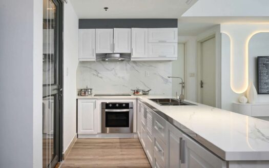 Masteri Thao Dien 3 bedrooms for rent white interior design