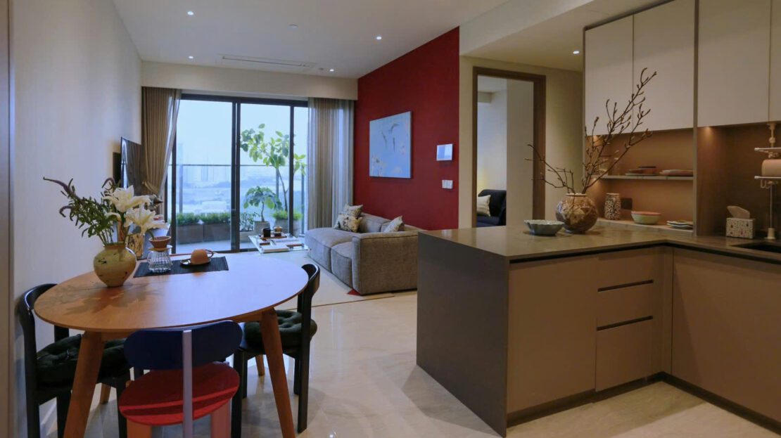 Stylish 2 bedroom for rent at Opera Residence & Landmark 81 view