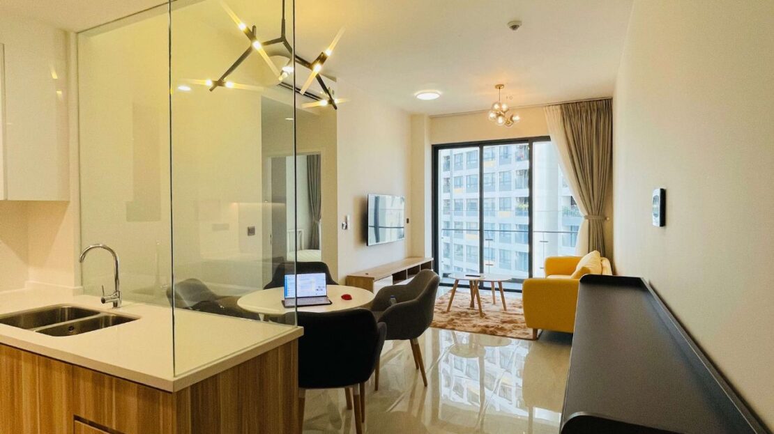 Q2 Fraser 2 bedroom apartment for rent Thao Dien, modern furniture