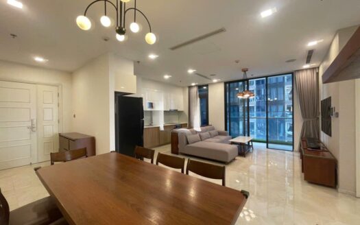 Vinhomes Golden River 3 bedrooms for rent – Open space, wooden furniture