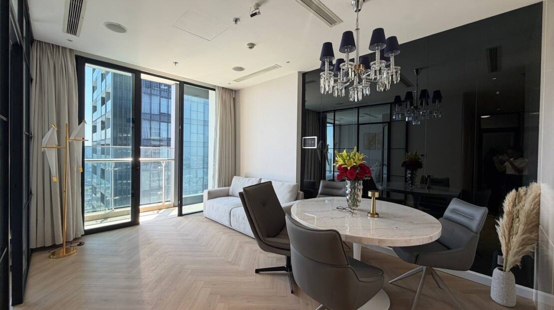 Vinhomes Ba Son 2BR for rent river view, modern furniture