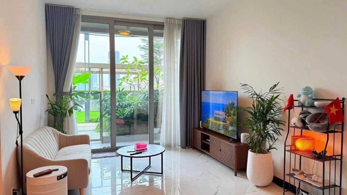 low floor 2 bedroom for rent empire city thu thiem - lush garden view