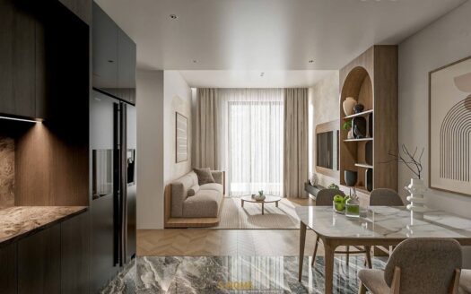 Lumiere Riverside 3 bedroom condo for rent - stylish decor, river view