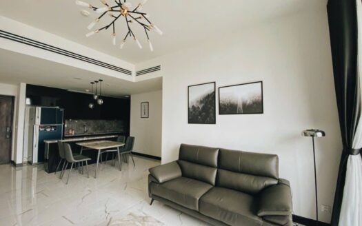 River view 2 bedroom apartment for rent in Empire City – Stylish minimal concept
