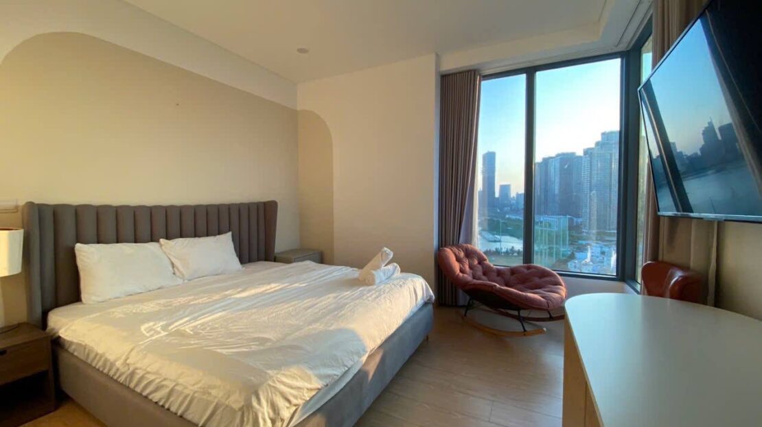 sunwah pearl white house 2 bedroom aapartment for rent with river view