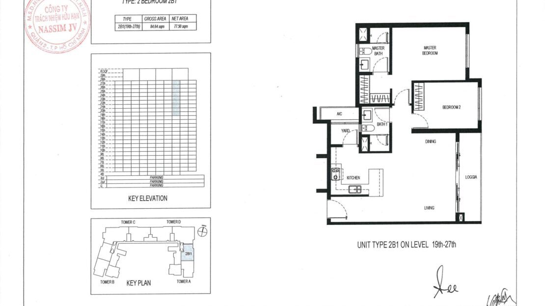 Nassim Thao Dien 2 bedroom apartment for sale - river view SPA quota