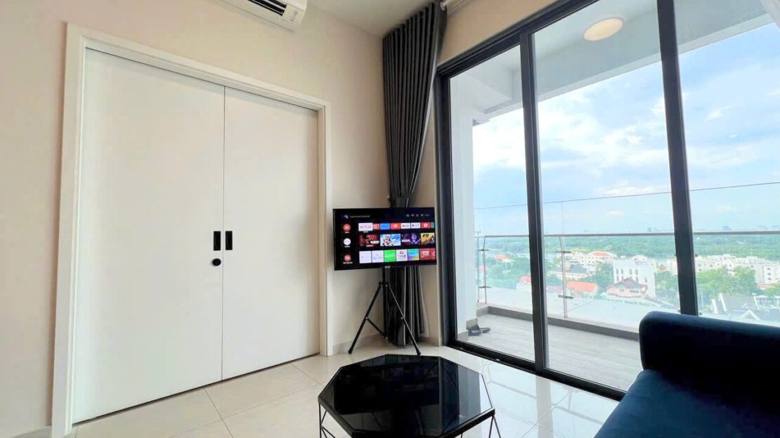 fully furnished 1BR for rent at Q2 Thao Dien river view
