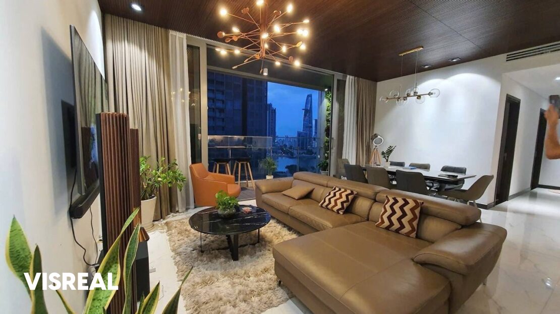 3 Bedrooms for rent Empire City Thu Thiem with Spacious Living