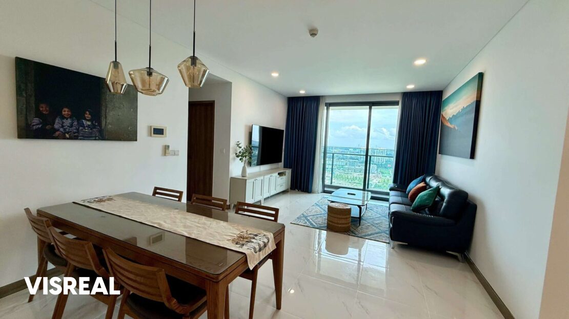 3BR apartment for rent Silver House Sunwah Pearl with city view