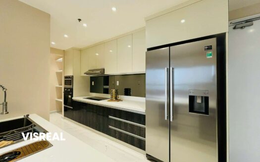 Masteri 3BR apartment rental with river view and minimalist style