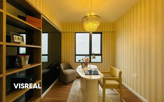 Masteri 3BR apartment rental with river view and minimalist style