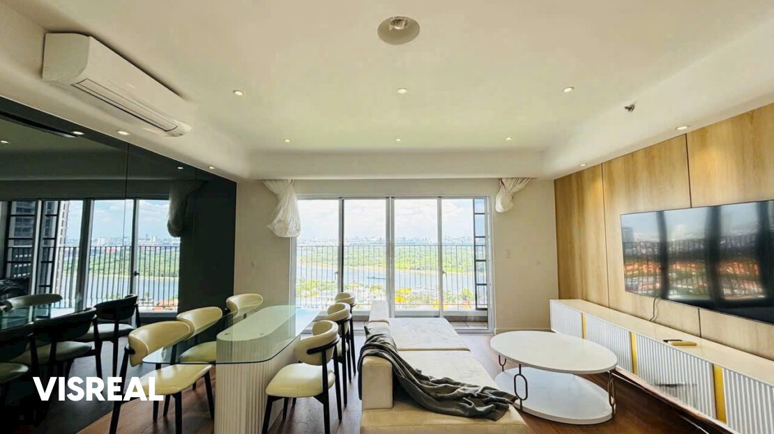 Masteri Thao Dien 3BR for rent river view apartment fully furnished