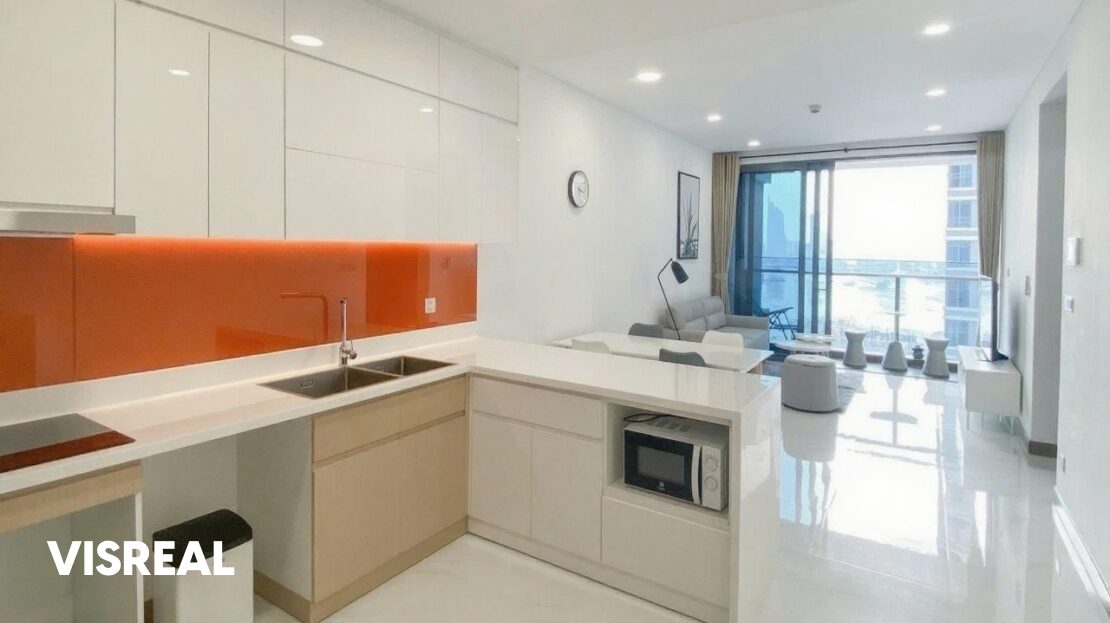 Spacious 104m2 Sunwah Pearl 2 bedroom property for rent