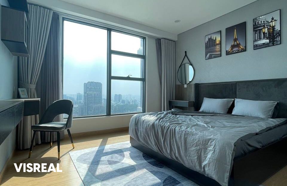 Sunwah Pearl 2BR for rent silver house SH.08 river view apartment