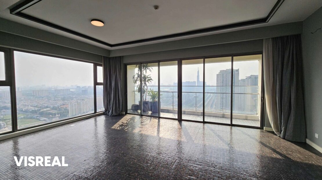 City river view unfurnished 3BR for rent in Gateway Thao Dien