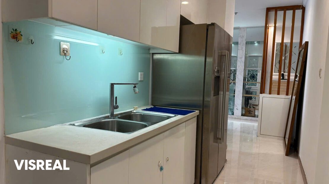 Vinhomes Central Park 2 bedroom for rent central 1 with equipped kitchen