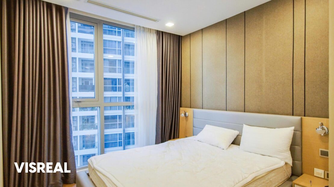 vinhomes central park 3 bedroom for rent in Park 2 - cozy bedroom